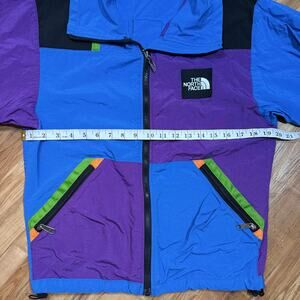 Vintage 90’s North Face Rare Multicolor Colorblock Nylon Ski Jacket Size XS